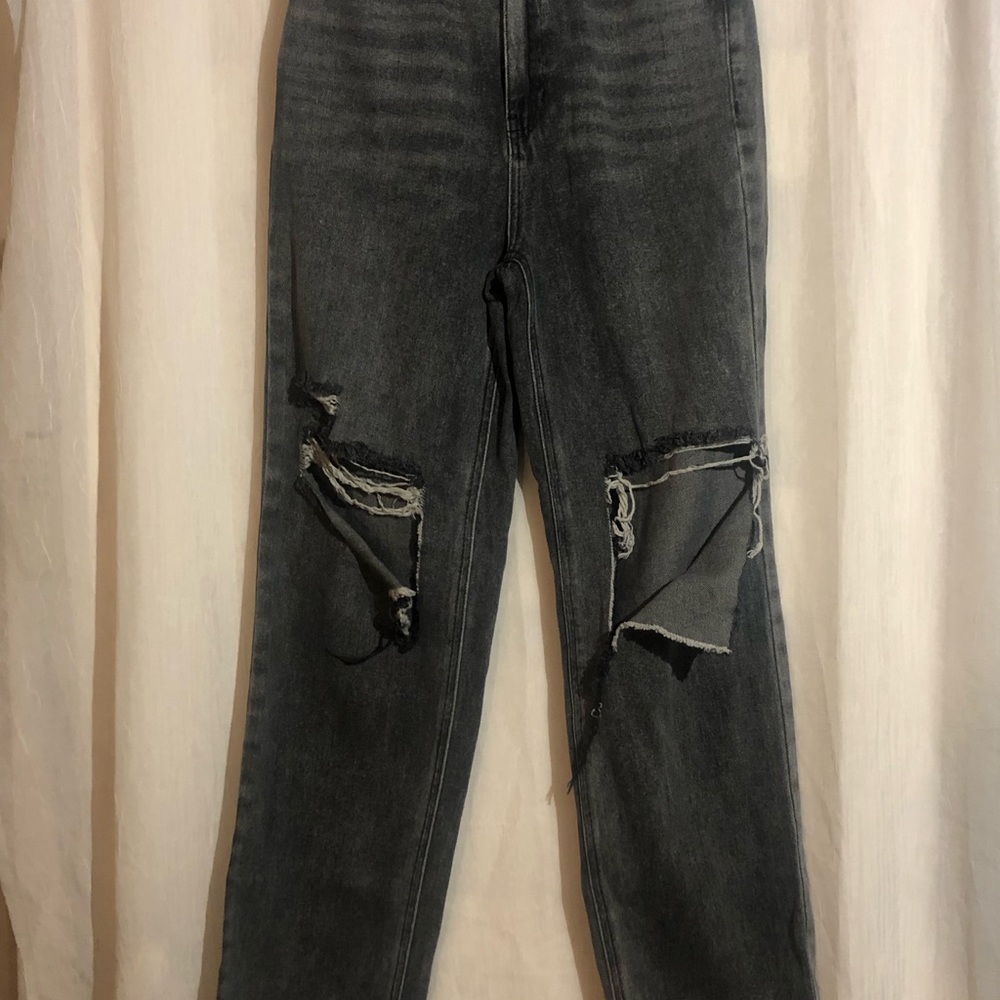 PacSun High Rise Black Distressed Jeans size
